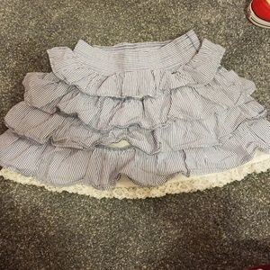 HOLLISTER | BLUE AND WHITE STRIPED SKIRT